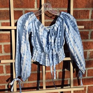 Tie Dye Long Sleeve Blouse S
